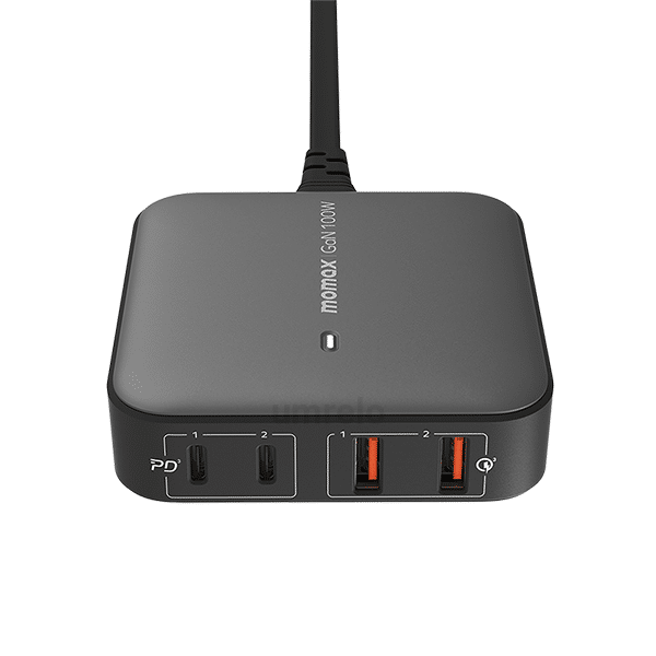Momax-ONEPLUG-100W-4-Port-GaN-Desktop-Charger-UM33-2